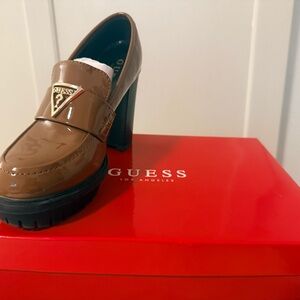 Guess Women's Tan Patent Heels